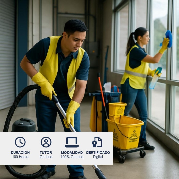 Curso de Aseo Profesional y Limpieza Industrial