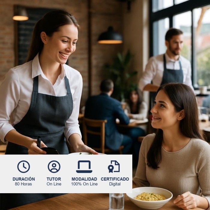 Curso de Servicio y Atención en Locales Gastronómicos